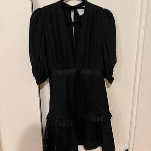 Black Alexis mini dress